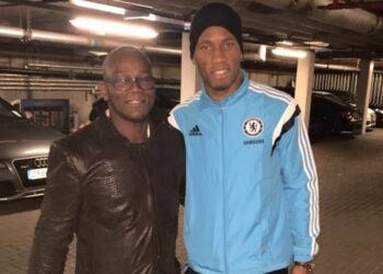Drogba et son oncle, Michel Goba