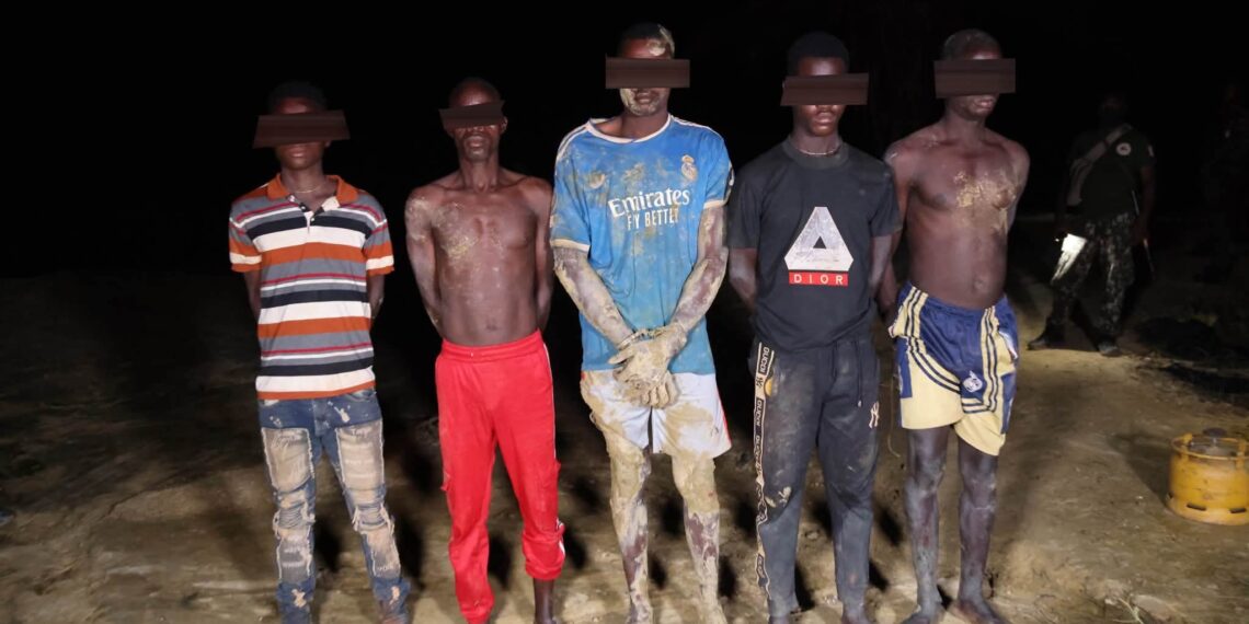Orpaillage illégal : cinq individus interpellés dans la forêt classée de Diambarakro