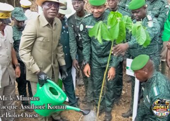Gboklè / Campagne de reboisement et d’agroforesterie 2026 : le ministre Assahoré Jacques lance officiellement le projet de Bolo-Ouest