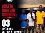 Bingerville : trois présumés voleurs à l’arraché arrêtés par la police