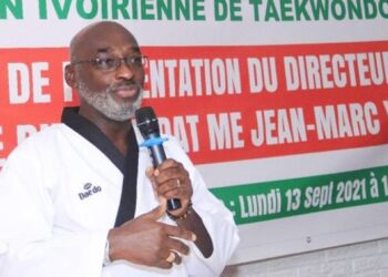 Jean marc yacé, président de la Fédération ivoirienne de taekwondo
