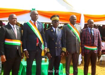 Le Préfet de Tabou, Firmin Kouakou et les élus locaux