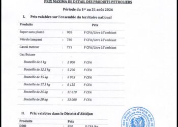 Prix des produits pétroliers