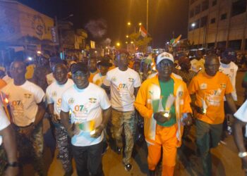 Korhogo retraite aux flambeaux