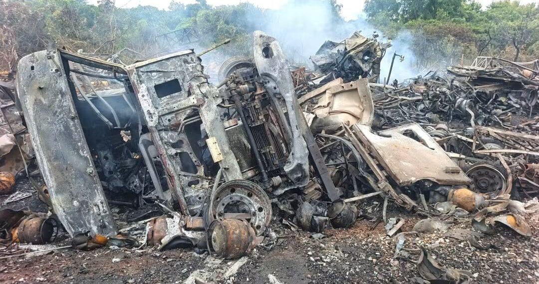 Katiola : quatre victmes après l’explosion de bouteilles de gaz dans une collision entre deux camions