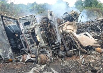 Katiola : quatre victmes après l’explosion de bouteilles de gaz dans une collision entre deux camions
