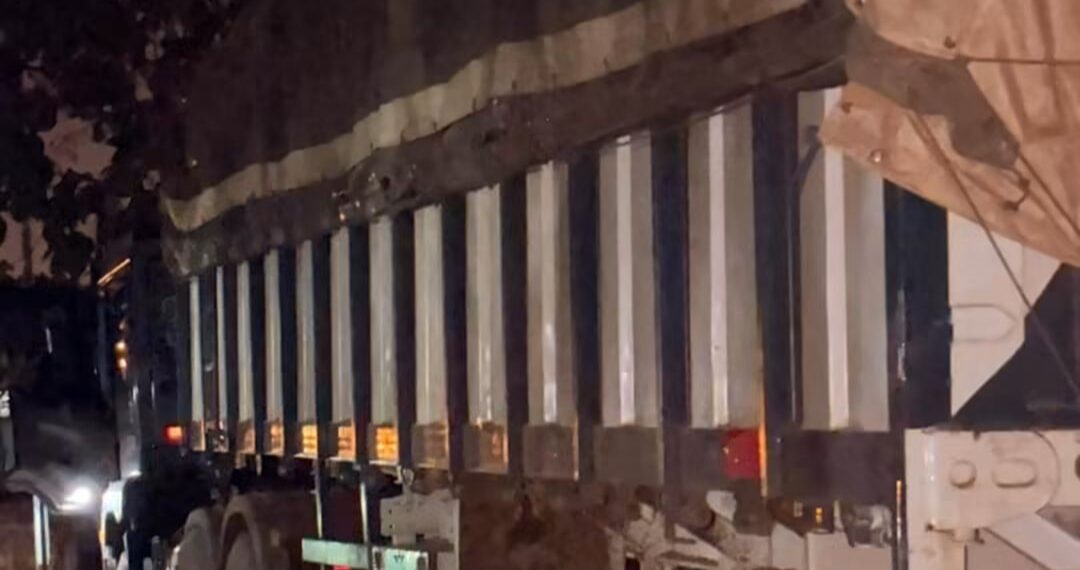 Région de la Nawa : un camion-remorque de 30 tonnes transportant du bois issu du sciage illégal saisi à Mabehiri
