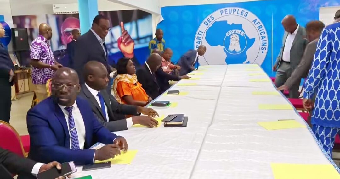 L'opposition ivoirienne réunie au siège du PPA-CI à Abidjan