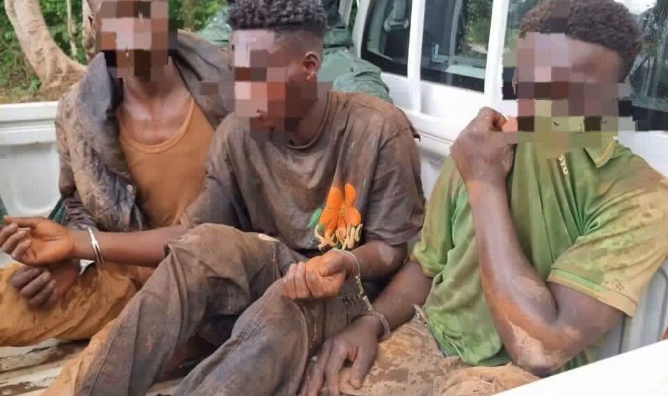 Yamoussoukro : 19 sites d’orpaillage illégal démantelés, trois individus arrêtés